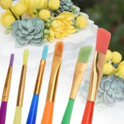 6 st små fondantkaka färgpenna dekorationsborste färgning socker hantverk bakverktyg
