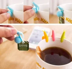 10 st snigelform silikon tepåshållare presentset godisfärger