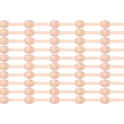 100 st trä honungsdoppar honungsrörpinnar för bröllopsfest kök restaurang 8 cm