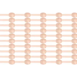 100 st trä honungsdoppar honungsrörpinnar för bröllopsfest kök restaurang 8 cm