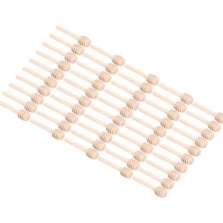 100 st trä honungsdoppar honungsrörpinnar för bröllopsfest kök restaurang 8 cm