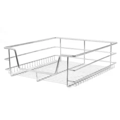 3 st Utdragbara Trådkorgar i Rostfritt Stål - 60 cm (B) med Mjuk Stängning För Skåp och Skafferier Kökslådor Förvaring 430 mm D x 497 mm B x 140 mm H | CDON