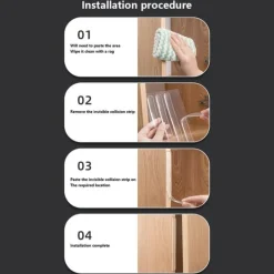 10 STK 63x10x2MM Anti-kollision Skydd Dörrhandtag Kylskåp