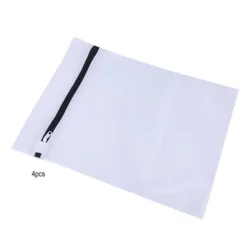 Tvättutrustning-4 st/set finmaskiga tvättpåsar för blus, strumpbyxor, underkläder, BH-underkläder