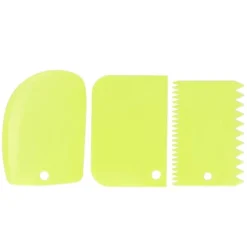 Köksskrapor-3 st/set kakkrämskrapa degpasty cutters skrapa köksverktyg gör-det-själv bakverktyg grön