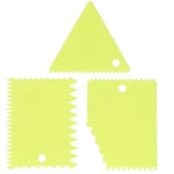 3 st/set kakkrämskrapa pasty cutters skrapa oregelbunden tänder kant gör-det-själv smoothergreen