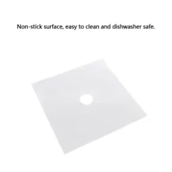 6 st/set återanvändbart skydd i glasfiber för gasspisar, skyddsmatta för köksredskap (silver)