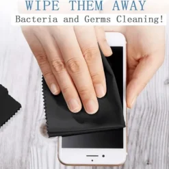 6 stycken Rengöringsdukar i Microfiber - Svarta 15 x 18 cm