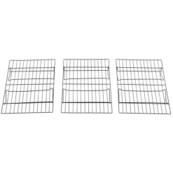 Avsvalningsgaller-13 tums järnstativ 3 lager non-stick kylställ för matlagning bakning av kaka kex