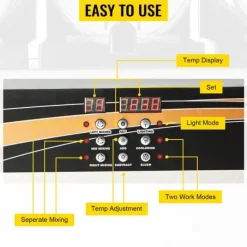 3 x 15L 800W slushmaskin, fryst dryckesmaskin med intelligent kontrollpanel, effektiv kylning, robust och hållbar