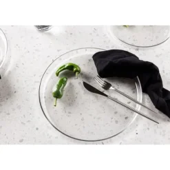 Tallrikar & Bordsserviser-2 x Shine tallrik glas klar.