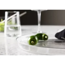 Tallrikar & Bordsserviser-2 x Shine tallrik glas klar.