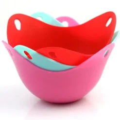 2 x Silikon Silikon Ägg Poacher Pochering Chook Värmesäkra Pods Twin Pack Köksredskap Kökstillbehör
