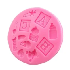 Kakformar-Abc Baby Shower Dop Silikonform