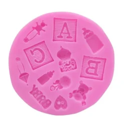 Kakformar-Abc Baby Shower Dop Silikonform