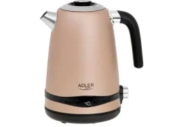 Adler AD 1295 grå Vattenkokare metall 1,7l med lcd & temperaturkontroll