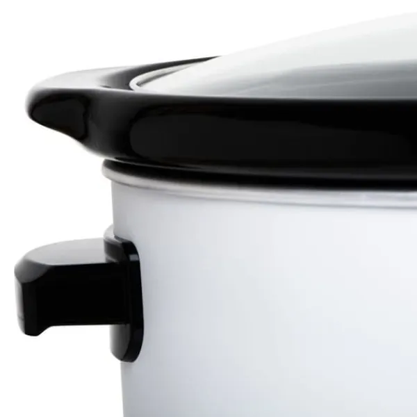 Adler Slow Cooker - Avtagbar keramisk holländsk ugn - 5,8L - Värmebeständiga bärhandtag