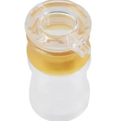 Akryl transparent och guldfärgad oljeflaska flytande kryddkanna sojasås vinägerkanna kök (M)