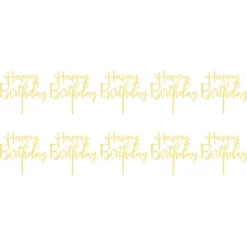 Akryl tårta topper flagga för födelsedagsfest bröllopstårta dekoration