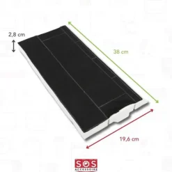 Siemens Köksfläktar-Aktivt kolfilter för huv 7414111 - LZ45500 - 00434229 3BT769X01 3BT769X02 3BT7