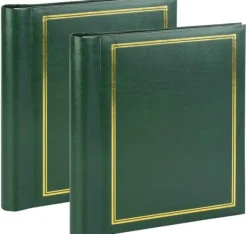 Förvaring Av Fotografier-Album SA60S Magnetic 60pgs Classic, grön 2st