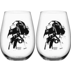 Kosta Boda All About You Vattenglas, Love Him 57cl, 2-pack -