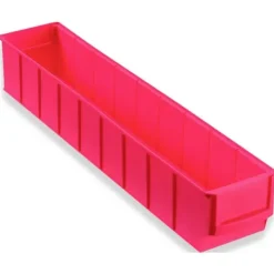 Allit 456561 Genomskinlig lagerlåda (L x B x H) 91 x 500 x 81 mm Röd 1 st