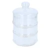 Alpina förvaringsburk 3 lager 23 x 12 cm i klart glas