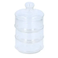 Alpina förvaringsburk 3 lager 23 x 12 cm i klart glas