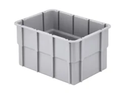 Låd- & Hyllpapper & -Plast-Alutec 75220 Brugskasser Kan stables (L x B x H) 181 x 131 x 101 mm Grå 1 stk