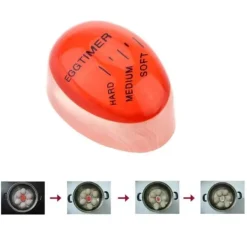 Anself Mini Portable Egg Timer med kokt kalibrering Mjuk Medium Hård Bekvämt byte av färg Countdown Timer Mate