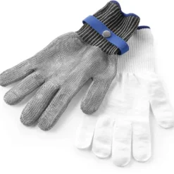 Anti-cut ugnshandske i rostfritt stål, storlek L - Hendi 556672