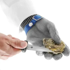 Anti-cut ugnshandske i rostfritt stål, storlek L - Hendi 556672