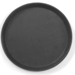 Serveringsfat & Skålar-Anti-halk servisbricka, rund, diameter. 40cm - svart