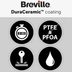 Breville Apparat för croque-monsieur - - VST070X - DuraCeramic - Jumbo - Grå