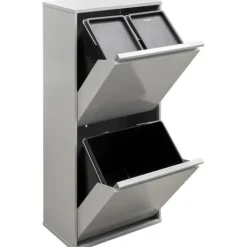 Källsorteringskärl-ARREGUI Basic CR402-B Återvinningsbehållare Kök 3 Fack 11 11 23 L 45 L Sopsorteringskärl 3 Förvaringar Möbel