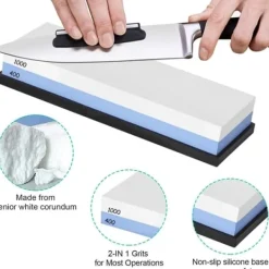 Auledio Slipsten Kit för Knivslipning / Slipblock, Brynen till Knivar - 400/1000/3000/8000 Knivslip