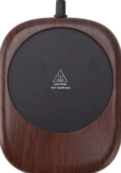 Automatisk elektrisk värmare, värmebevarande, träkornsmuggvärmare, dryckeskopp, te, kaffe, lämplig för kontor och hem, EU-kontakt, AC 100-240V