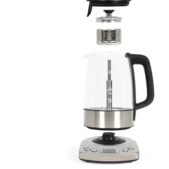 Automatisk vattenkokare - LIVOO - DOD209 - 2200 W - 1,7 L - 3 förinställda brygglägen - Glas / Rostfritt stål