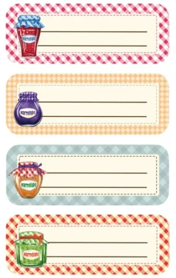 Tillbehör Till Matförvaring-Avery AV-59896 Pappersetikett Z-design Home Package A 2 ark konserveringsburkar