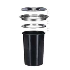 Avfallshink, Rostfritt stål, 29,3x21 cm, Silver