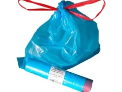 Avfallspåsar blå 440x520mm med dragsko 1 rulle = 25 st