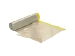 Avfallssäckar, spetssäck 100 L, 72 x 104 cm, 55 my, genomskinlig, rulle med 10 stycken.