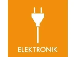 Tillbehör Till Avfallshantering-Avfallsskylt SMALL ELECTRONICS 12x12 cm,1 st