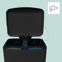 Källsorteringskärl-Avfallssorteringskärl, 60x44,5x41 cm