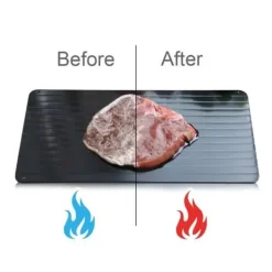 Avfrostningsbricka - Snabb - Aluminium - Svart - 29,5x20,5cm - Ekologisk