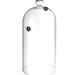 Avlång glaskupol för att röka mat på en tallrik med håldiameter. 130 mm - Hendi 199657