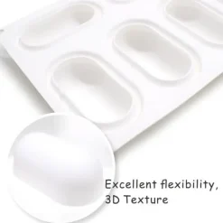 Bakning-Avlånga 8 st Mousseform Pillow | Silikonform