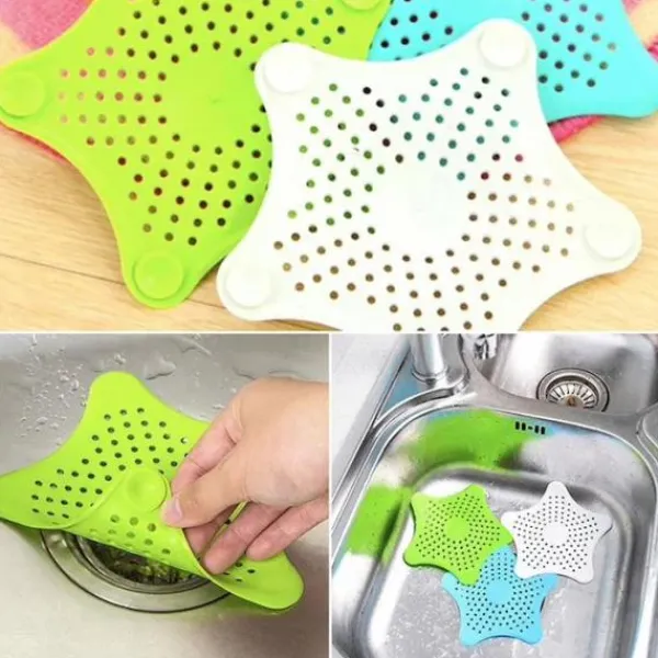 Avlopp skydd filter i silikon för diskho, badkar, dusch