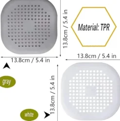 Durkslag & Silar-Avloppssil - 2-pack - Silikon - För Diskho & Duscha